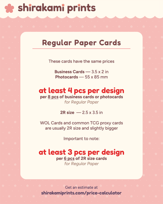 Cards Regular guide web